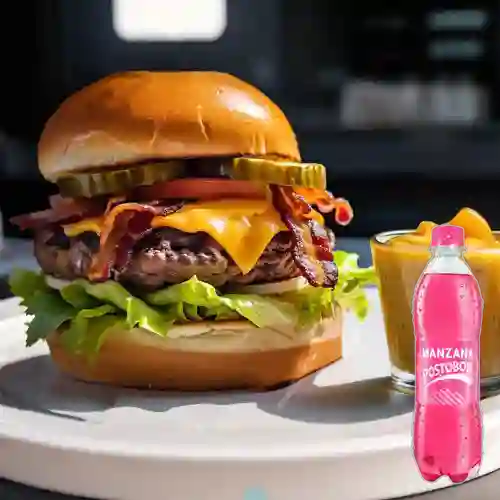 Combo Burger Americana + Manzana 400
