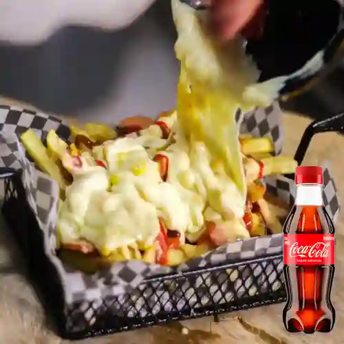 Combo Salchipapa Classic + Coca Cola Original 250ML