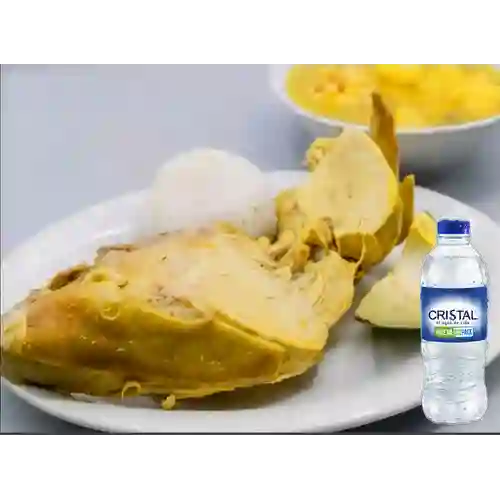 Combo Sancocho de Gallina Criolla +Cristal S/gas 400ml