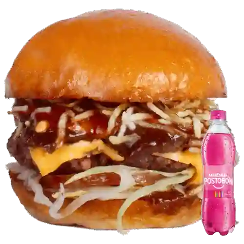 Combo D.c. Burger Doble + Manzana 400 Ml
