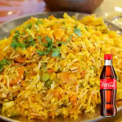 Combo Veg Biryani + Coca Cola Original 300ML