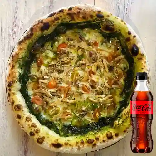 Combo Pizza Basílica + Coca-Cola ZERO 400ml