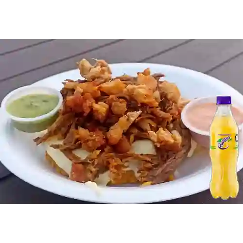 Combo Tostada con Todo + Quatro Original 400ML