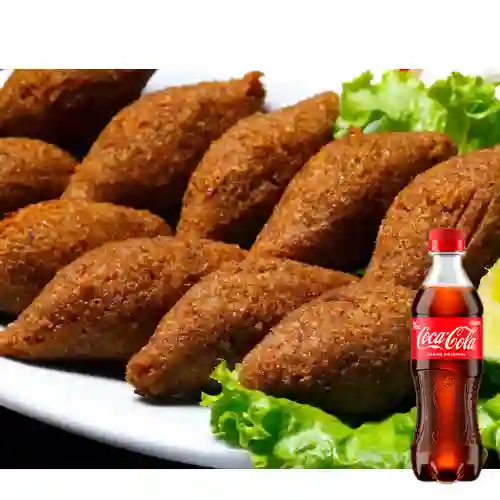 Combo Bandeja 10 Quibbes Fritos +Cocacola Orig 400ml