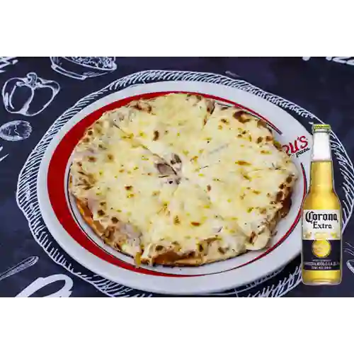 Combo Pizza Hawaiana Tradicional + Corona Bot. 355ml