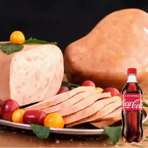 Combo Jamón de Cerdo Ahumado +Cocacola Orig 500ml