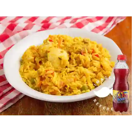 Combo Arroz con Pollo + Hit Mora 500 ml