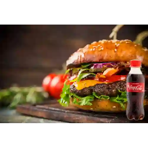 Hamburguesa Doble Carne Especial + CocaCola Org 200ml