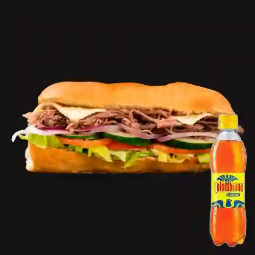 Combo Sándwich Ropa Vieja + Colombiana 250 ml