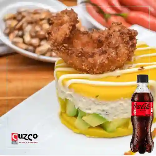 Combo Causa de Cangrejo + Coca Cola Sin Azúcar 400 ml