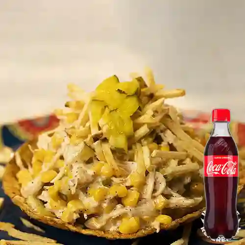 Combo Desgranado de Pollo +Cocacola Orig 400ml