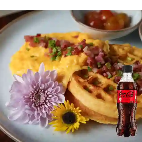 Combo Wafles Choclo + Coca Cola Sin Azúcar 400 ml