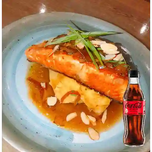 Combo Salmón Pimienta Dulce +Cocacola S/az 300ML