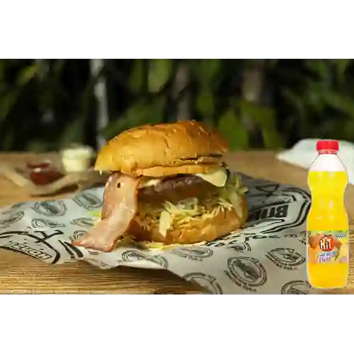 Combo Hamburguesa Especial + Hit Naranja Piña 500 ml