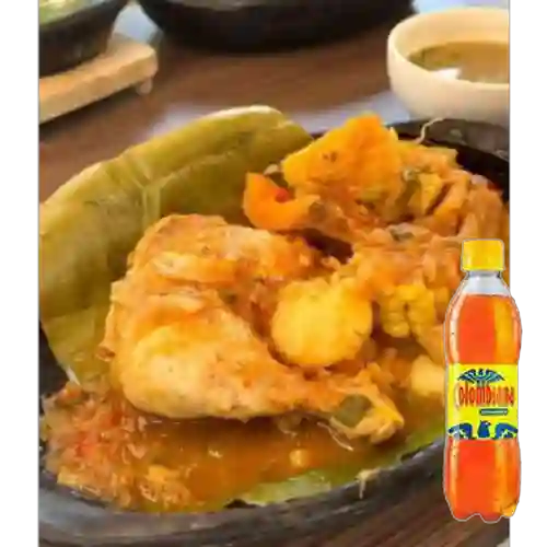 Combo Sancocho de Gallina en Leña + Colombiana 400 ml