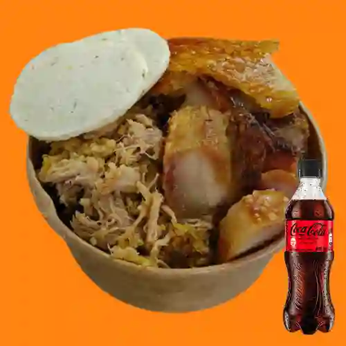Combo Lecho-chicharrón + Coca Cola Zero 500 ml