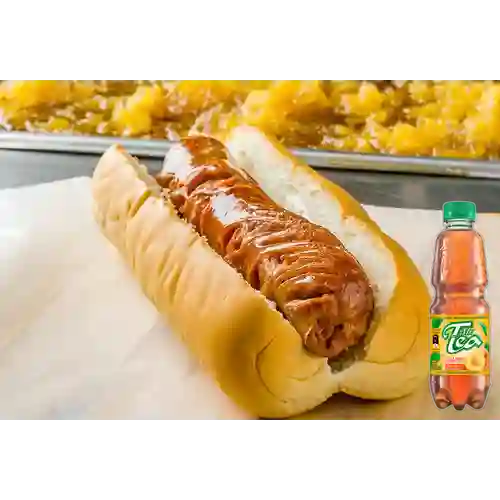 Combo Perro Sencillo + Mr Tea Durazno 400 ml
