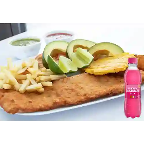 Combo Chuleta Valluna Pequeña + Manzana 250 ml