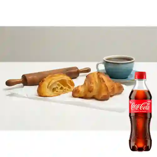 Combo X3 Croissant Mantequilla +Cocacola Orig 400ml