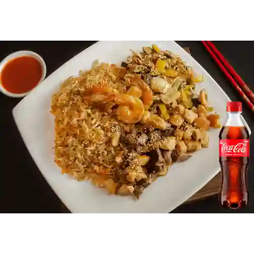 Combo Teppanyaki de Verduras + Coca Cola Original 400 ml