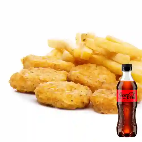 Combo Nuggets X 10 + Papas + Coca-Cola CERO 400ml