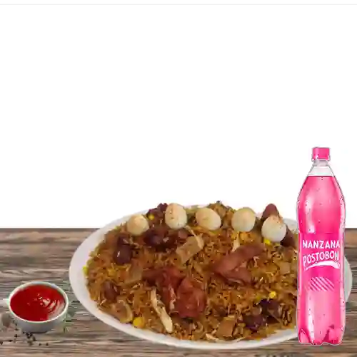 Caja de Arroz Paisa Premium +Postobón Manzana 1.5l