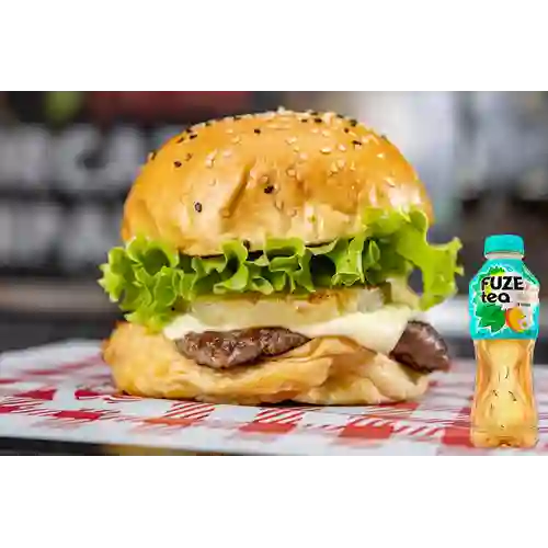 Combo Mega Burger Hawaiana + Fuze Tea Mango 400 ml