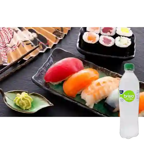 Combo Niguiri + Brisa Con Gas 400 ml