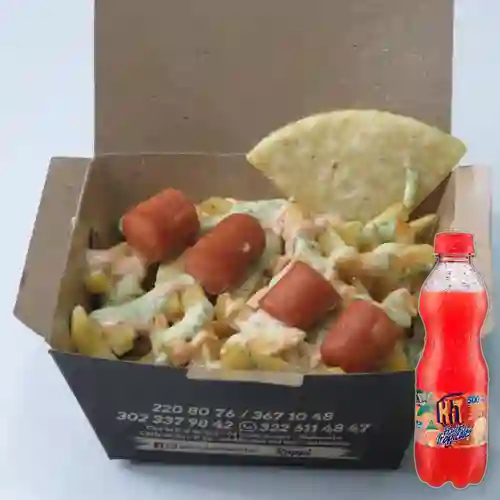 Combo Mini Salchichas + Hit Frutas Tropicales 500 ml