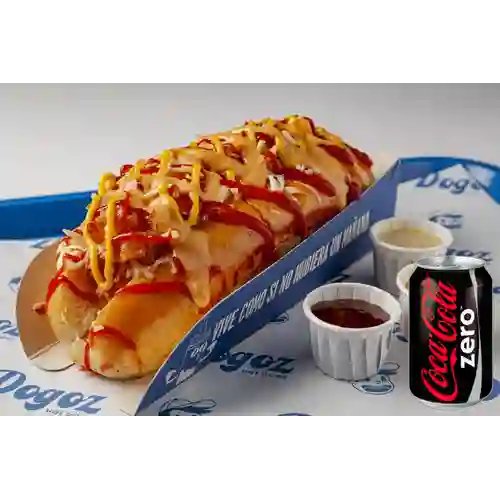 Hot dog enzzo + coca cola zero 235 ml