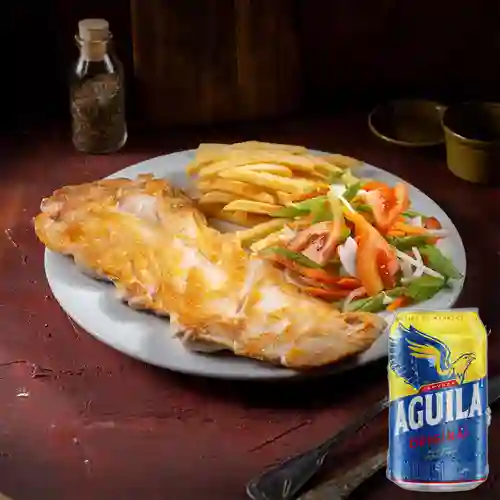 Combo Pollo a la Plancha + Aguila Orig Lta 330ml