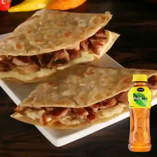 Combo Quesadilla Gringa (350 Gr) + Fuze Tea Limón 400ML