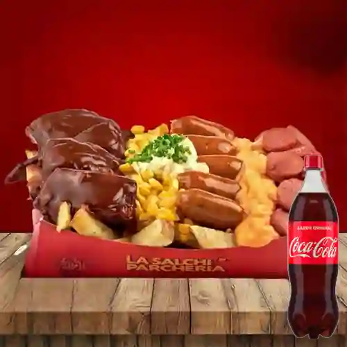 Combo Salchi Costilla + Coca-Cola Sabor Original 1.5 l