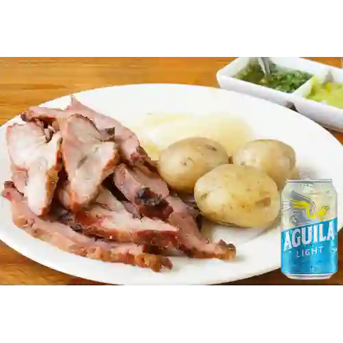 Combo Carne Llanera Mediana + Aguila Light Lata 330ml