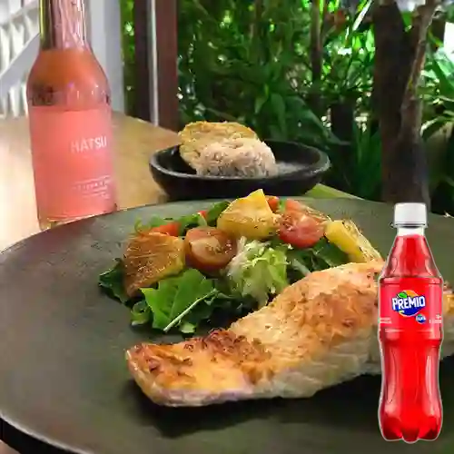Combo Salmón a la Plancha + Premio 400 ml