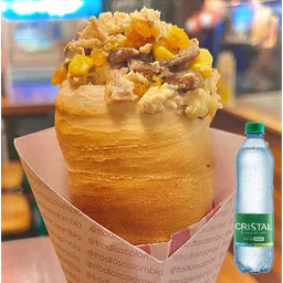 Combo Pollo Bechamel + Cristal Con Gas 600 ml