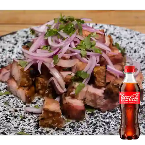 Combo Ceviche de Chicharrón +Cocacola Orig 400ml