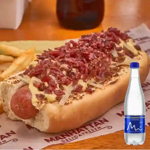 Combo Manhattan Dog + Manantial Mineral 600 ml