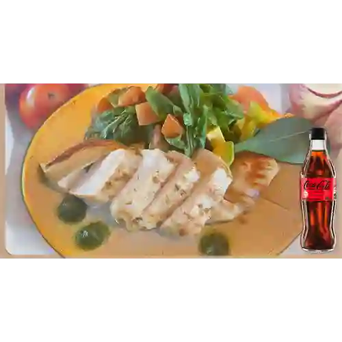Combo Ensalada Clásica c/ Pollo +Cocacola S/az 300ML