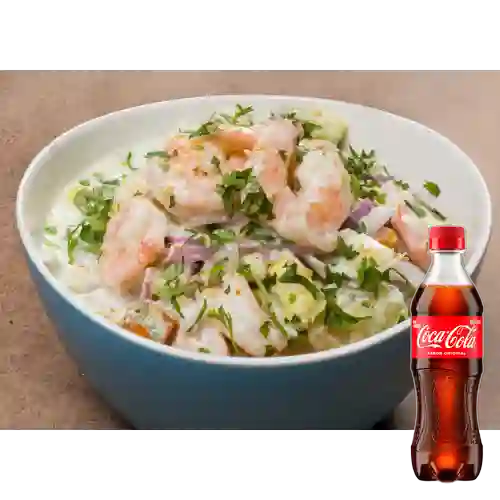 Combo Ceviche Natural + Coca Cola Original 400 ml