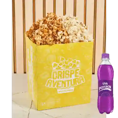 Combo Crispetas Grandes Saladas + Postobon Uva 400 ml