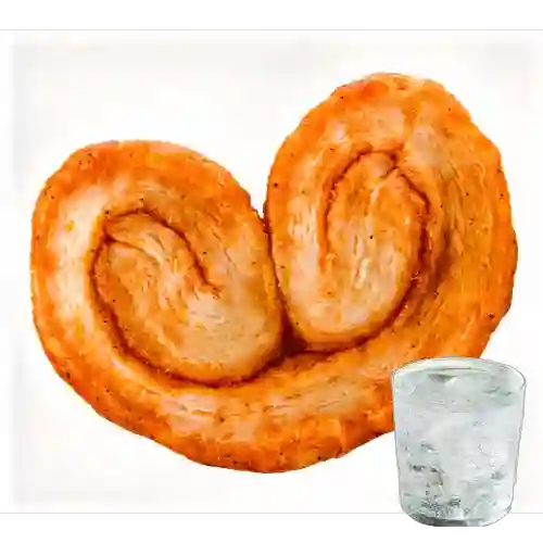 Combo Corazones de Hojaldre + Agua con Gas