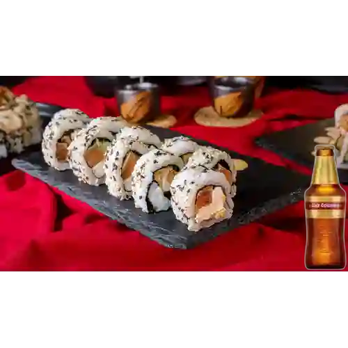 Combo Sushi Philadelphia + Cerveza Club Colombia