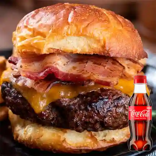 Hamburguesas 100% Res Especial +Cocacola Org 250ML
