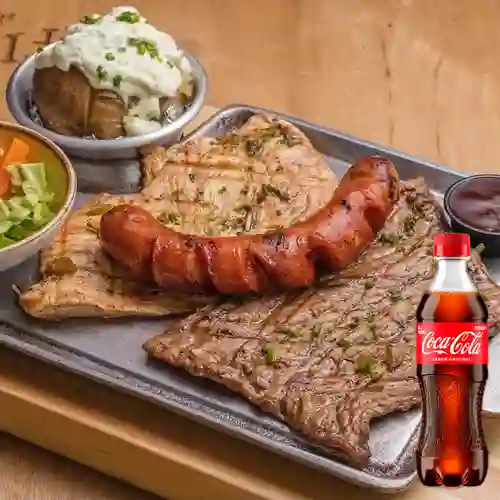 Combo Parrillada de Fierro + Coca Cola Original 400 ml