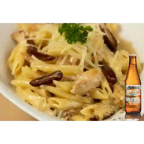 Combo Pasta 3 Quesos, Dátiles, Pollo + BBC Chapinero Porter 330ml
