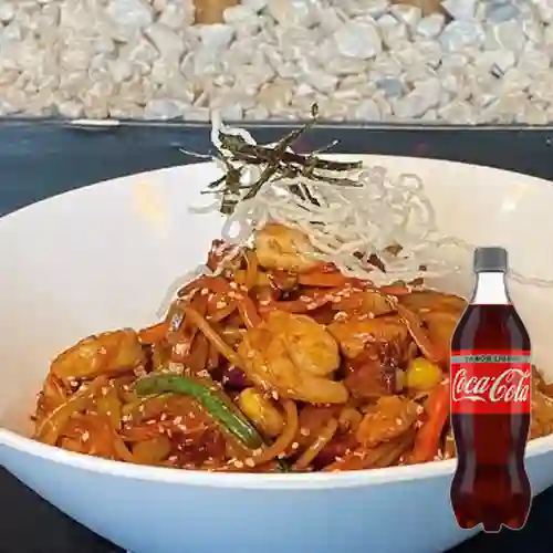 Combo Pad Thai Pollo Camarón +Cocacola Light 400ml