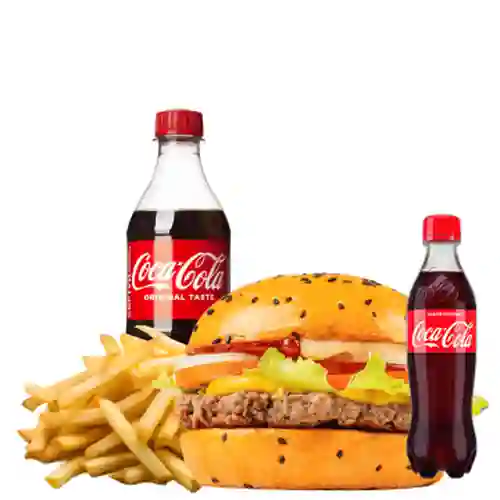 Combo Clásico Del Fuego +Cocacola Orig 400ml