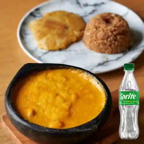 Combo Cazuela de Mariscos + Sprite Original 400ml
