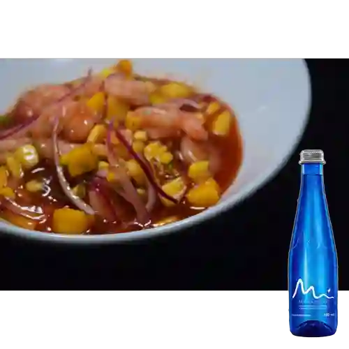 Combo Ceviche Tropical + Agua Manantial Sin Gas 500ml